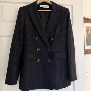 Veronica Beard ellette pinstripe wool blend blazer, size 10